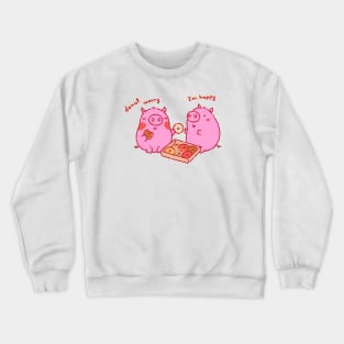 Donut worry be happy Crewneck Sweatshirt